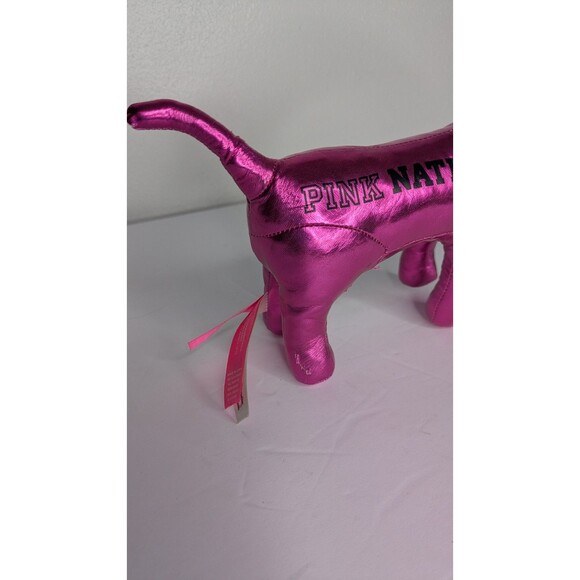 Victoria's Secret PINK Mini DOG Shiny Metallic Pink Nation Limited Edition - Picture 4 of 9
